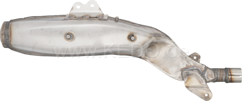 Kedo Replica Silencer Stainless Steel Not Treated with mounting spots for Heat Shields (OEM Shape Heat Shields not included) | 29171R