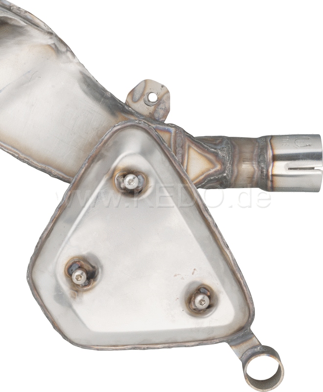 Kedo Replica Silencer Stainless Steel Not Treated with mounting spots for Heat Shields (OEM Shape Heat Shields not included) | 29200R