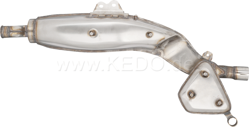 Kedo Replica Silencer Stainless Steel Not Treated with mounting spots for Heat Shields (OEM Shape Heat Shields not included) | 29200R