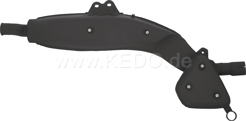 Kedo Replica Silencer Stainless Steel w special high-temp.. Coating (black) (OEM shape without Heat Shields) | 29256RP