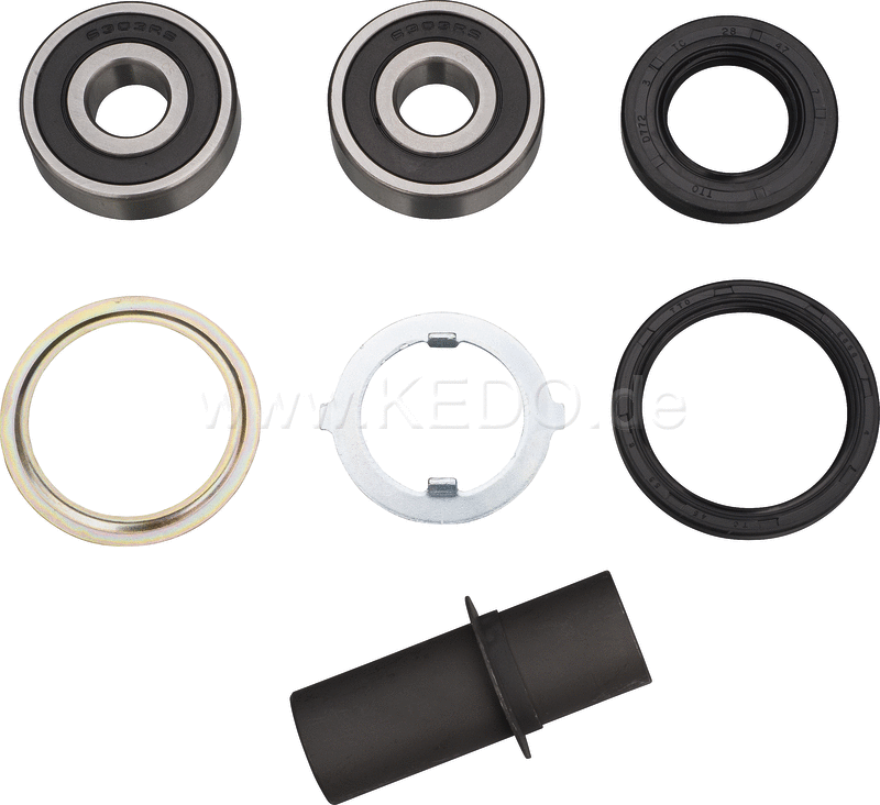 Kedo Small Parts Kit for front hub (Disc Brake) as addition for item 28848RP including bearings. | 29477