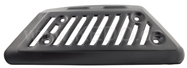 Kedo Heat Shield Expansion Chamber / Long Black (Replica) OEM reference # 1E6-14718-00 | 29547