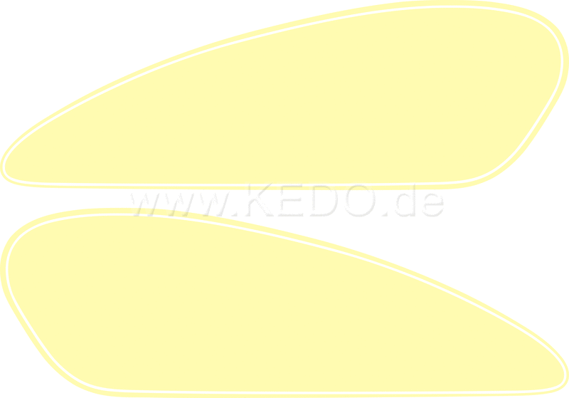 Kedo Fuel Tank Decal Cream (Replica) | 29561