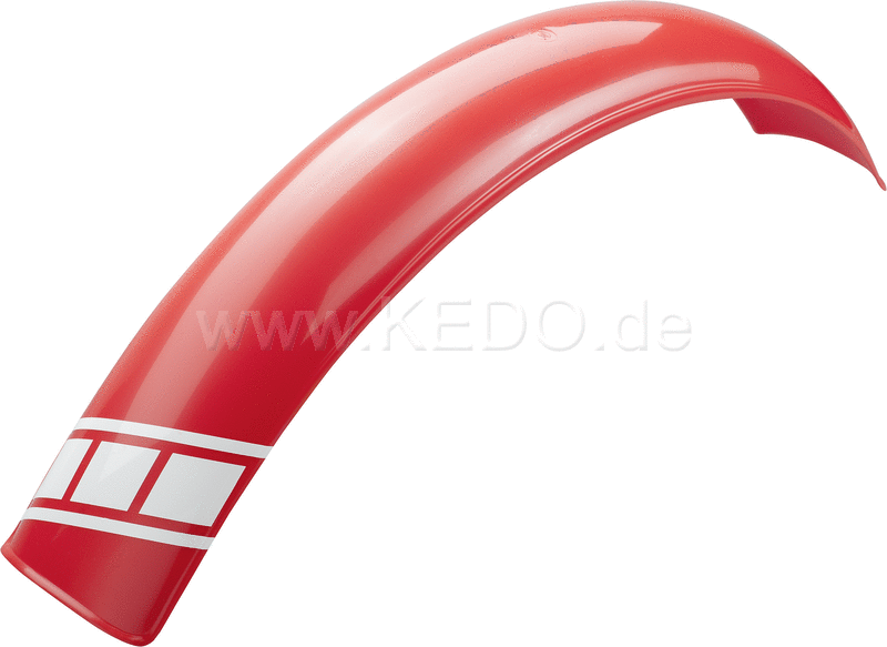 Kedo Trial Front Wheel Fender style engine red colored dim. approx .: 740mm long 100mm wide max. 135mm radian measure incl. SpeedBlock decal | 30077R