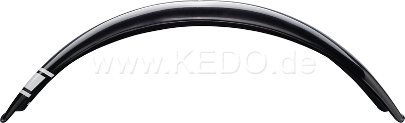 Kedo Trial Front Fender Stilotor black colored dim. approx .: 740mm long 100mm wide max. 135mm radian measure incl. SpeedBlock decal white | 30077S