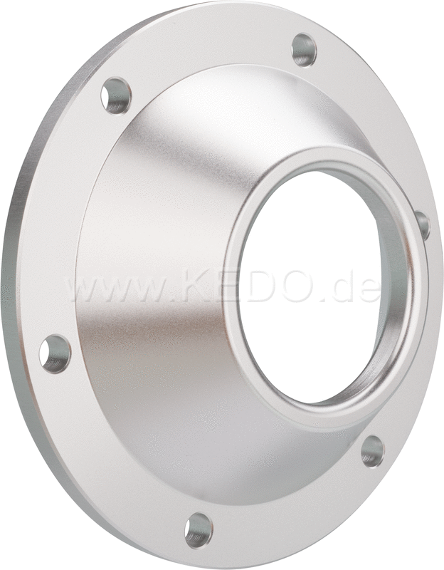 Kedo Racing End Cap 'Open' aluminum CNC-milled silver anodised suitable for 4 Supertrapp and S-Trapp exhaust | 30110