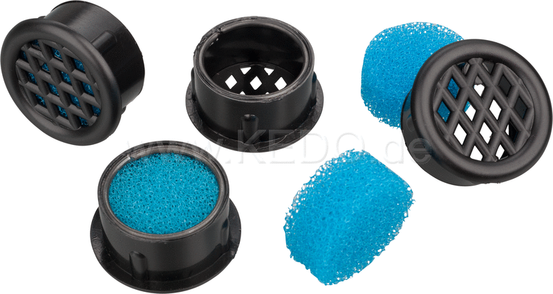 Kedo AirVents 25mm diameter with filter element 4 Pieces (Not Street Legal) | 30124