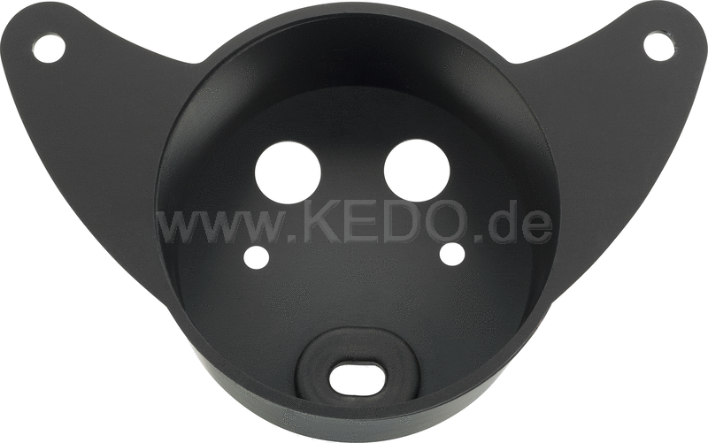 Kedo Speedometer Bracket 'mezzo Mille' aluminum black anodised (suitable for all Velona 80mm instruments E.G. item 40858 or 40911) | 30538