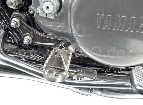 Kedo Stainless Steel Driver's Footpegs 1 Pair (Left & Right) Silver (Set comes without Bracket) | 30539