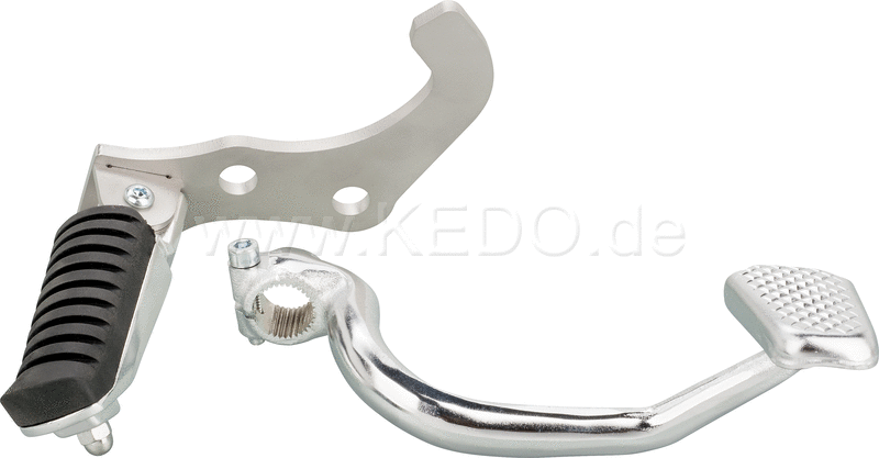 Kedo Rearsets Complete Kit Incl. And brake-shift pedal stainless steel baseplate incl. Brake-and Shift Lever (comes with Certificate of Producer) | 30559A