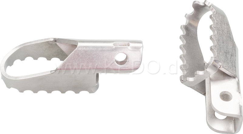Kedo HD Stainless Steel Footpegs (Left & Right) for 8mm Bolt (1 pair) stepping surface approx. 32x68mm | 30584