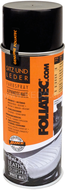 Kedo Color Spray for leatherette white ideal for applying lettering to our seat covers template see art. 30704/30705 400ml spray can | 30711