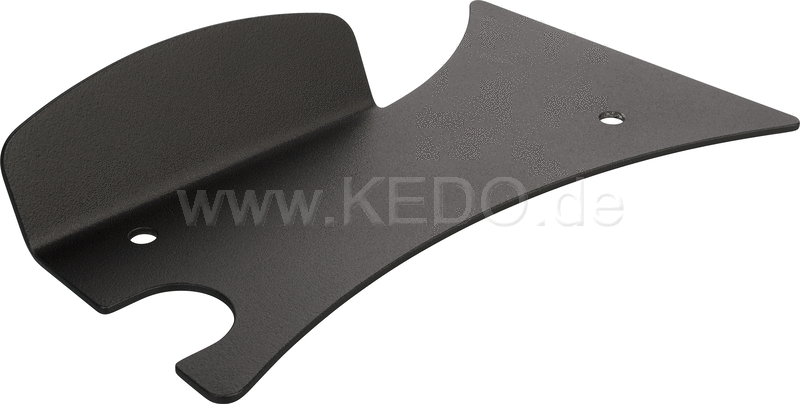 Kedo Swingarm protection SV650 16- 2mm aluminum black powder coated protects swingarm and suspension if OEM chain guard has been removed | 30728