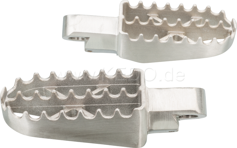 Kedo Toothed and Broadened Footpegs stainless steel size approx. 84x45mm 1 pair | 30900