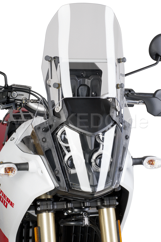 Kedo Windshield adapter high-Up tool- and stepless adjustment of the OEM windshield up to + 55mm compl. incl. instructions ideal for tall people | 31049
