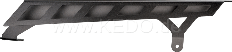 Kedo T7 aluminum Chain Guard short sporty optic made of sturdy 2mm aluminum matt black coated Including mounting material | 31053