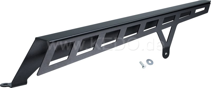 Kedo T7 aluminum chain guard made of sturdy aluminum matt black coated mounting material included | 31053L