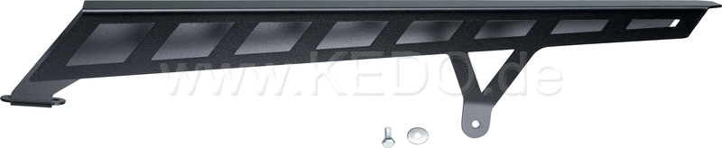 Kedo T7 aluminum chain guard made of sturdy aluminum matt black coated mounting material included | 31053L