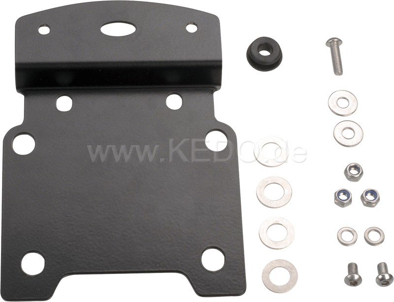 Kedo T700 fenderless Cover Plate required if the std. license plate bracket is dropped (already included in item 31081) stainless steel black | 31086