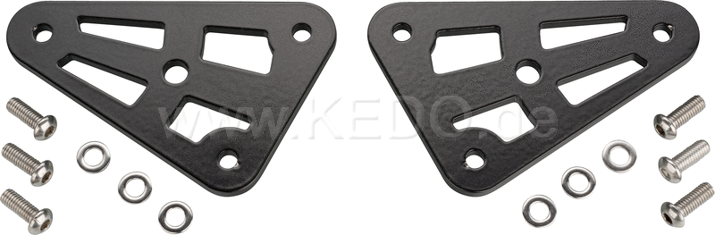 Kedo Head Light Bracket Set NEO-CNC replace the original thick brackets incl 8mm mount for mini indicators stainless steel black coated | 33115