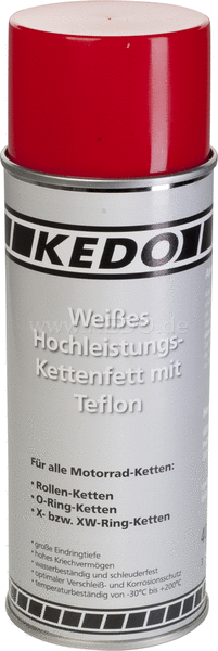 Kedo White Chain Lube 400ml with Teflon | 40059