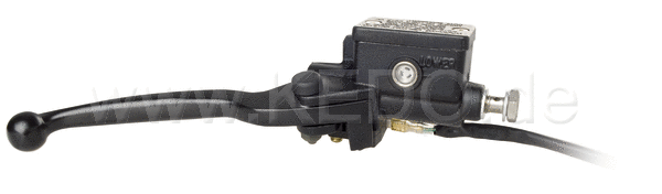 Kedo Front Brake Master Cylinder 1/2 with Black Aluminum Lever Brake Light Switch Stainless Steel Banjo (Supplies : Clamp with Thread for Mirror : 40104) | 40099