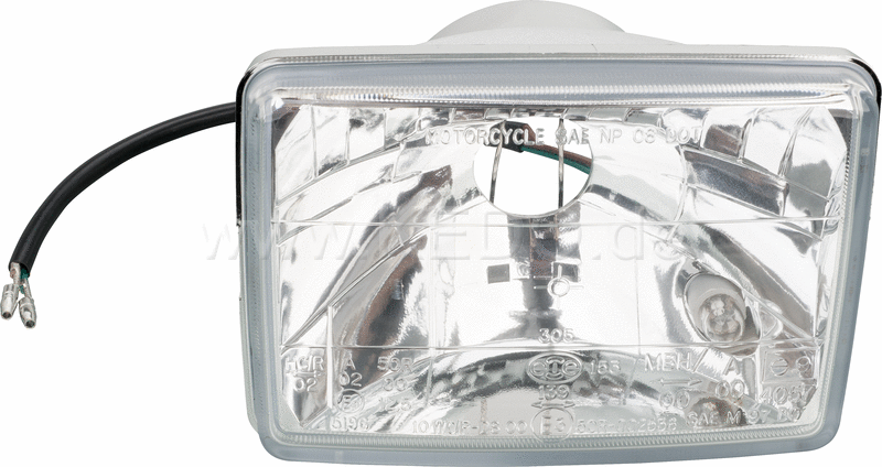Kedo H4 Headlight insert with Clear Lens for original Headlight Fairing E-approved adjustable with parking light | 40495RP