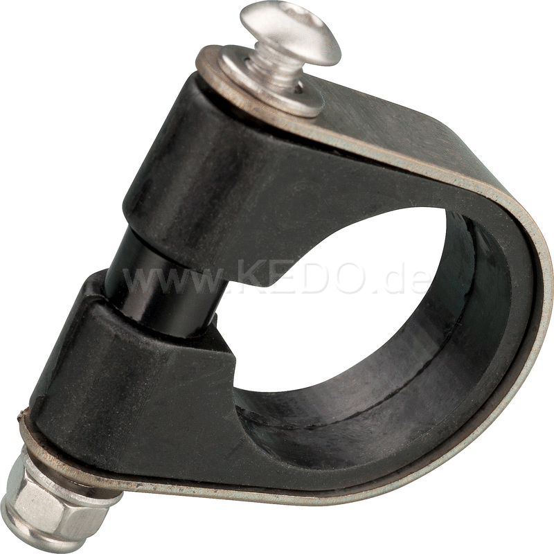 Kedo Handlebar Clamp 'Slim' stainless steel low-vibration suitable for mounting additional accessories E.G. speedometer pilot lights | 40509