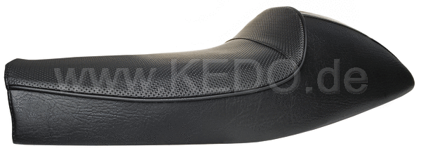 Kedo Seat 'Classic Racer' Black with White Stripes and Black Piping including rear brackets. | 40562