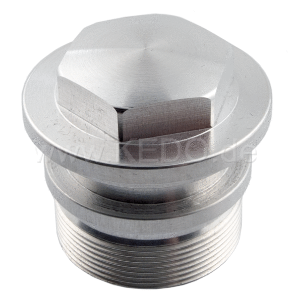 Kedo Aluminum Top Fork groove Piece 1 (Hexagon Head 22mm Convex / Domed without O-ring) | 40574