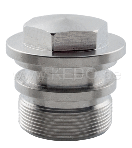 Kedo Aluminum Top Fork groove Piece 1 (Hexagon Head 22mm Convex / Domed without O-ring) | 40574