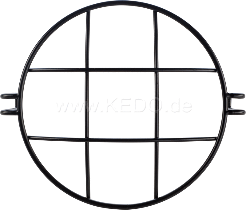 Kedo Head Light Grill 'Xcountry' black coated suitable for headlight Diameters max 180mm (overall external diameter!). | 40797
