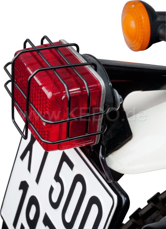 Kedo Taillight Grill 'Xcountry' black coated including mounting material. | 40799