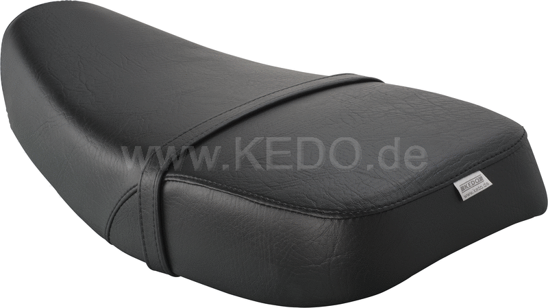 Kedo Seat 'Sporty' black cover ready-to-mount including rear bracket 27153 length 55cm incl passenger seat strap. | 40801