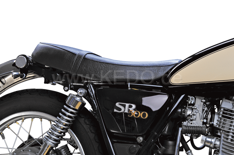 Kedo Seat 'Sporty' black cover ready-to-mount including rear bracket 27153 length 55cm incl passenger seat strap. | 40802