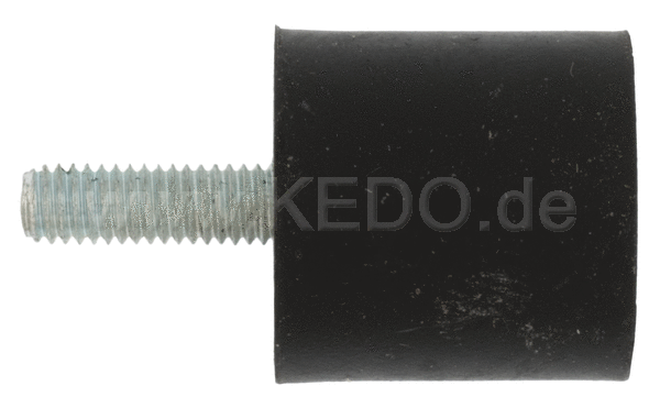 Kedo Rubber Buffer D25x25 M6x17mm Single Male thread (bump stop) | 40904