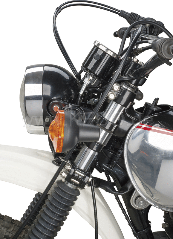 Kedo Speedometer Bracket Pure stainless steel powder-coated for vibration-decoupled mounting of misc. 60mm speedos E.G. Daytona | 41311-2