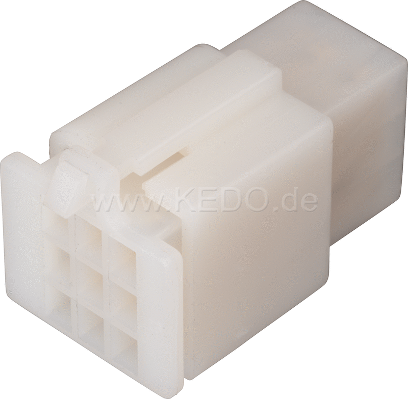 Kedo 9-pin connector housing with snap-in nose incl 2x9 Connector Type 110th | 41525-9