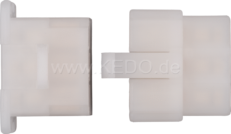 Kedo 6-Way Connector / Housing-Set with snap-in nose incl 2x6 Connector Type 250th | 41552-6