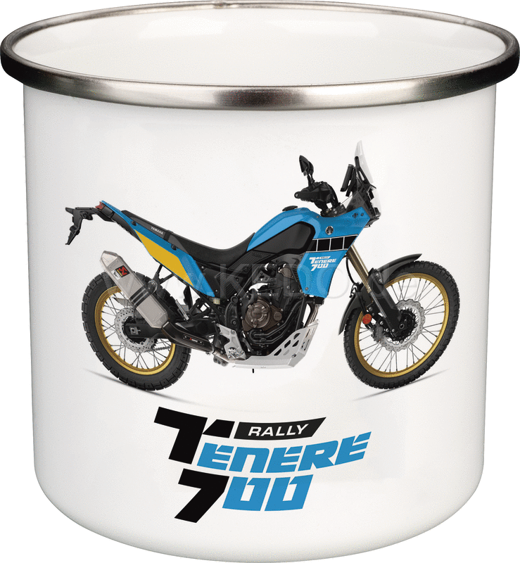 Kedo Nostalgic Mug 'T700 Rally' 300ml enamel with metal rim (hand wash recommended) | 41581-RY