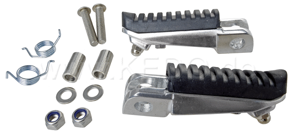 Kedo Street Pegs' (Driver) Complete set incl Springs and Small Parts (Without bracket). | 41792