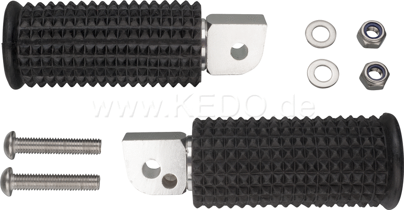 Kedo Passenger Footpegs 'Bronco' 1 Pair (Without Bracket NOT Suitable for SR500 not Street Legal) | 41804