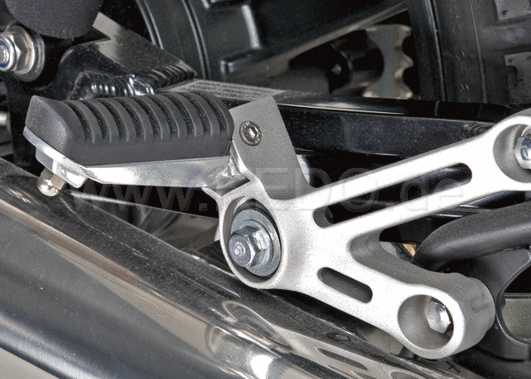 Kedo Street Pegs' rubberized Passenger Footpegs complete set 1 pair (shown bracket is NOT part of delivery content) | 41898
