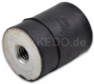 Kedo Rubber Buffer Diameter 20mm height 25mm M6 Double Female Thread | 43042