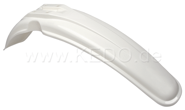 Kedo Replica Front Fender 'Clean White' (with standard mounting holes) OEM Reference # 3H6-21511-00 | 50056RP
