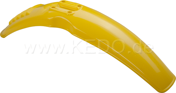 Kedo Replica Front Fender 'Export' 'Competition Yellow' with venting slots (OEM mounting holes for easy installation) | 50064