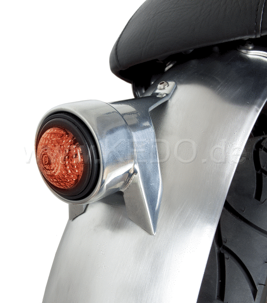 Kedo taillight Bracket 'MT' aluminum WITHOUT taillight suitable taillight polished see Item 40628 or 41145 | 50100