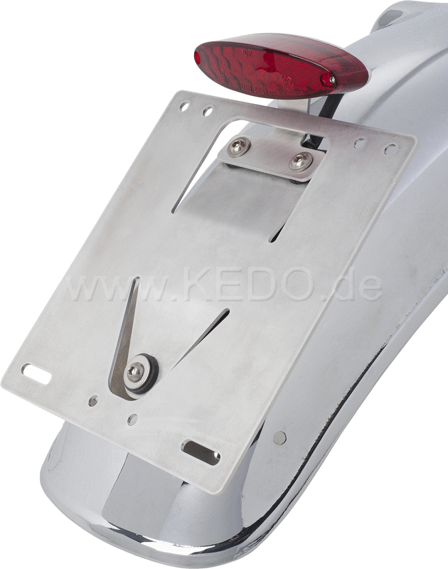 Kedo tail light bracket 'Slim' suitable for tail light 41495/41433 + 41434 incl mounting material (WITHOUT tail light and license plate bracket). | 50127