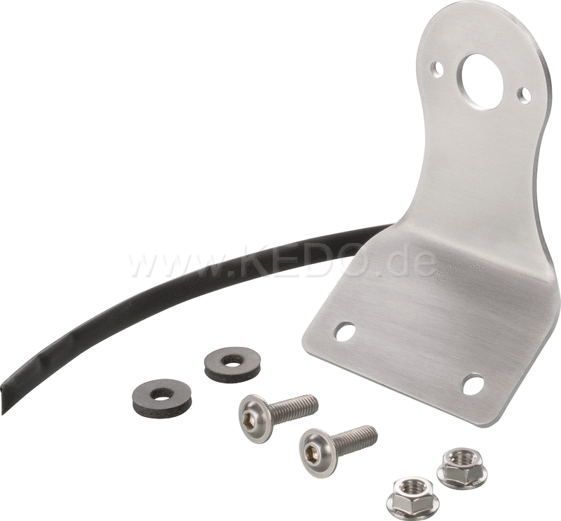 Kedo Stainless Steel Taillight Bracket for 'Stop Taillight Item 41382 (. Supplied including mounting material but WITHOUT taillight) | 50150