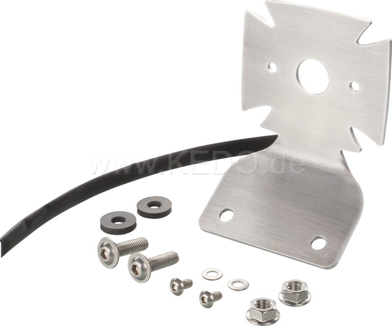 Kedo Stainless Steel Taillight Bracket for 'Iron Cross' Taillight Item 41381 / S (delivery incl mounting material but WITHOUT taillight.) | 50153